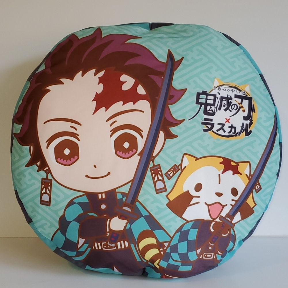 Demon Slayers x Rascal the Raccoon Collab Cushion